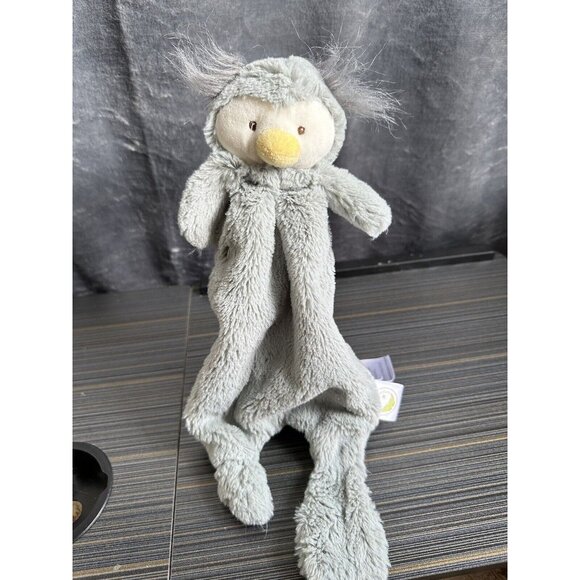 Animal Adventure Other - ANIMAL ADVENTURE OWL SECURITY Blanket‎ 14” Gray Plush Grey Lovey Furry Read